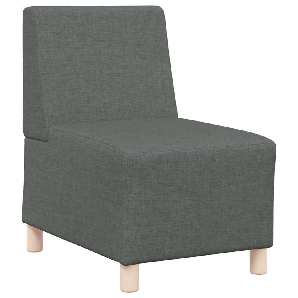 modulær sofa uden armlæn mørkegrå 55 cm stof