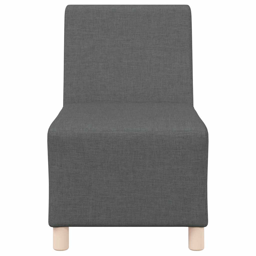 modulær sofa uden armlæn mørkegrå 55 cm stof