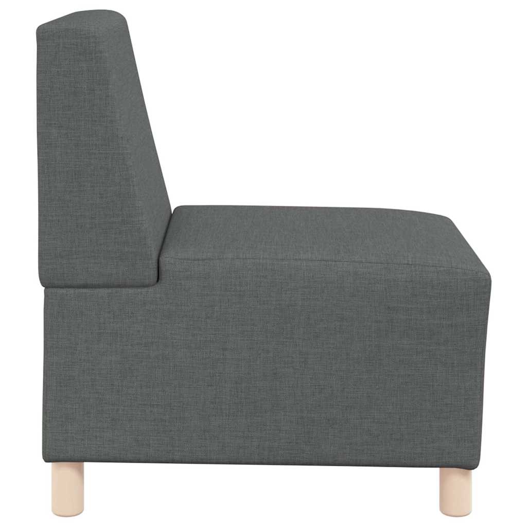 modulær sofa uden armlæn mørkegrå 55 cm stof