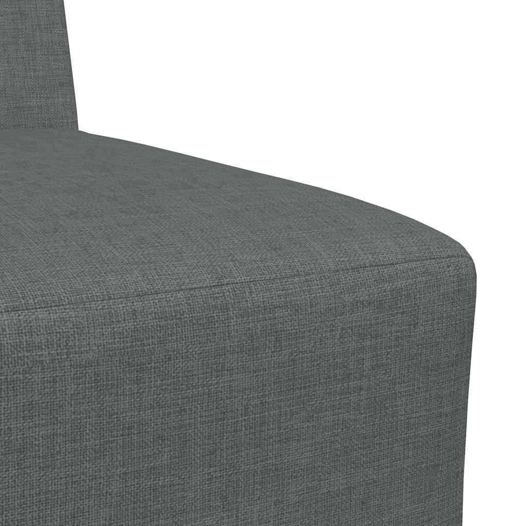 modulær sofa uden armlæn mørkegrå 55 cm stof