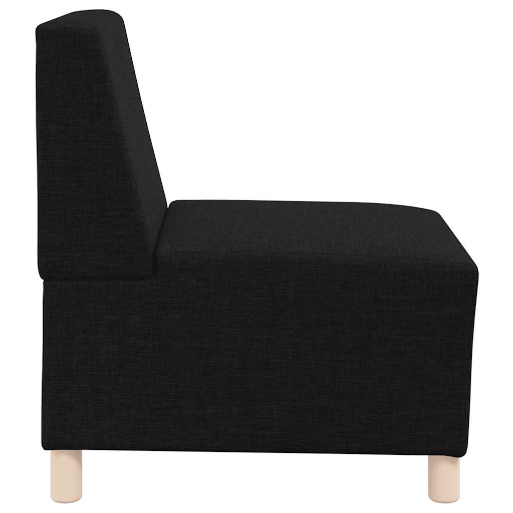 modulær sofa uden armlæn sort 55 cm stof