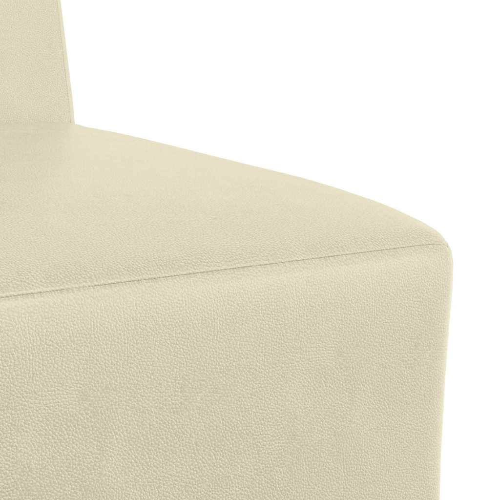 | Modulsofa enhed uden arme | Creme 55 x 74 x 82 cm Kunstlæder