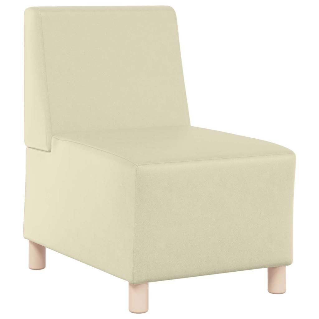 | Modulsofa enhed uden arme | Creme 55 x 74 x 82 cm Kunstlæder