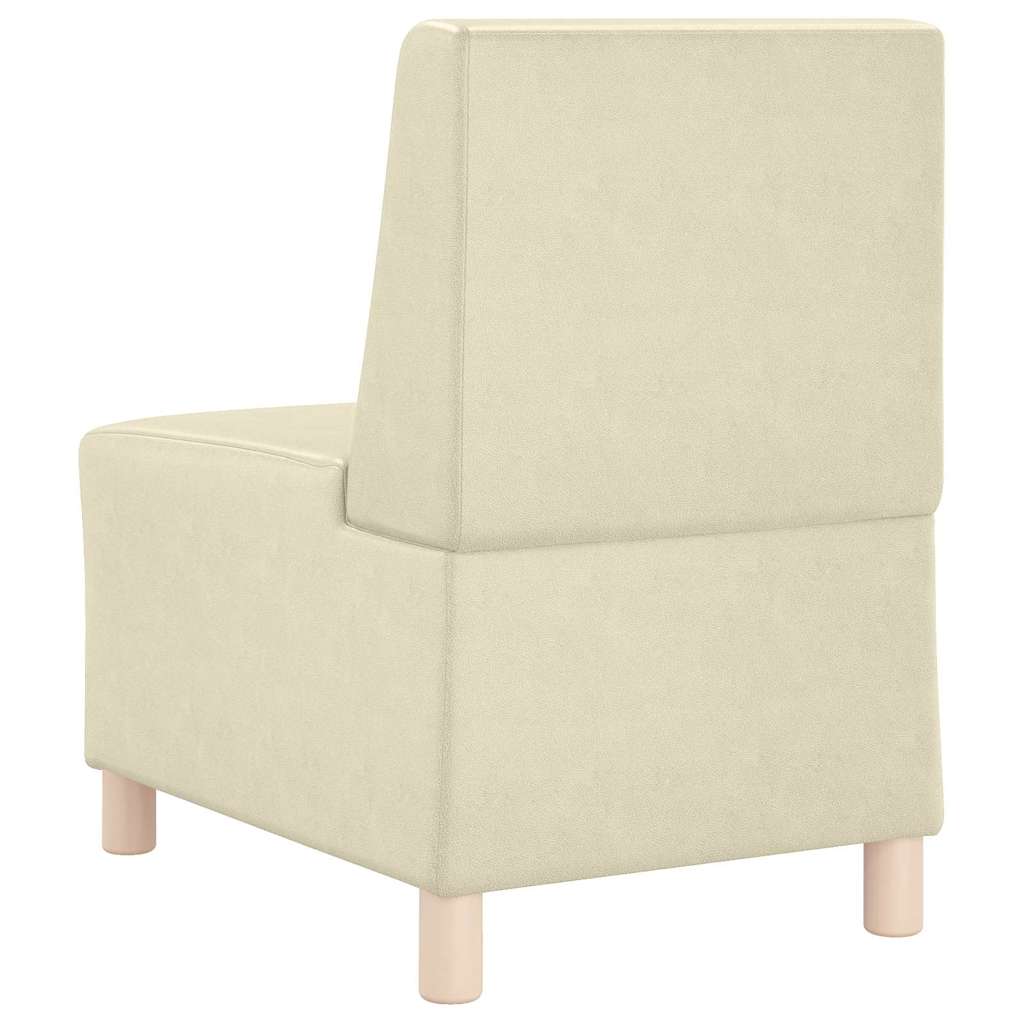 | Modulsofa enhed uden arme | Creme 55 x 74 x 82 cm Kunstlæder