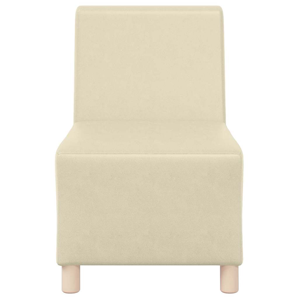 | Modulsofa enhed uden arme | Creme 55 x 74 x 82 cm Kunstlæder