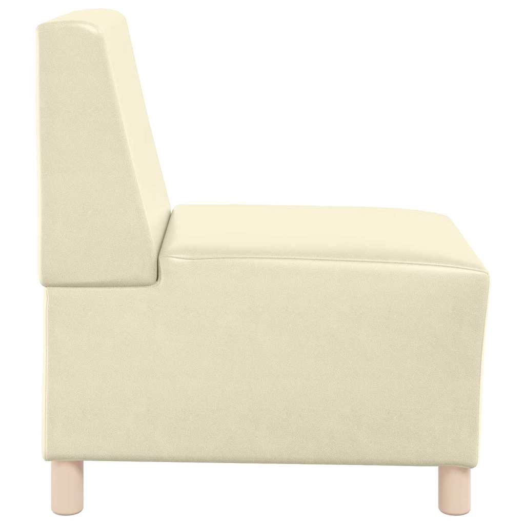 | Modulsofa enhed uden arme | Creme 55 x 74 x 82 cm Kunstlæder