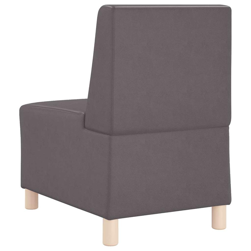 | Modulsofa enhed uden arme | Grå 55 x 74 x 82 cm Kunstlæder