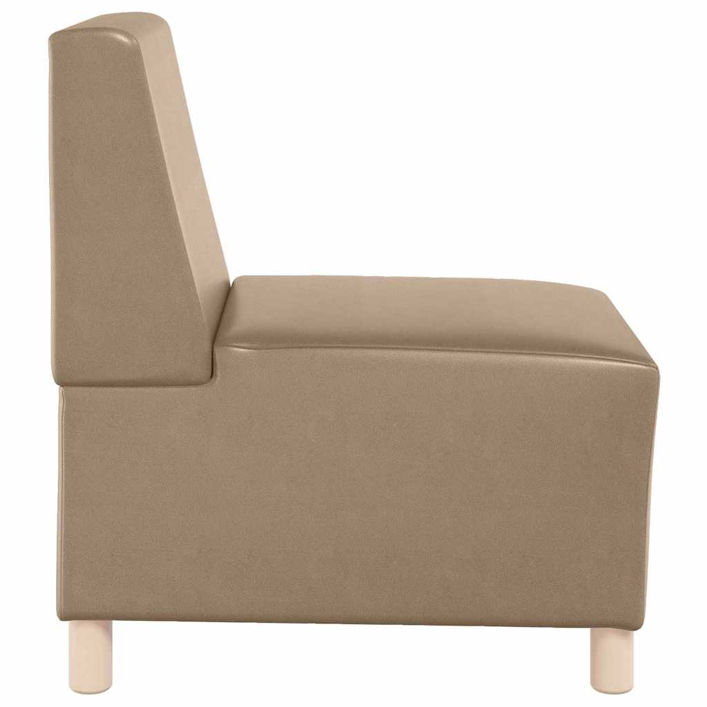 | Modulsofa enhed uden arme | Cappuccino 55 x 74 x 82 cm Kunstlæder