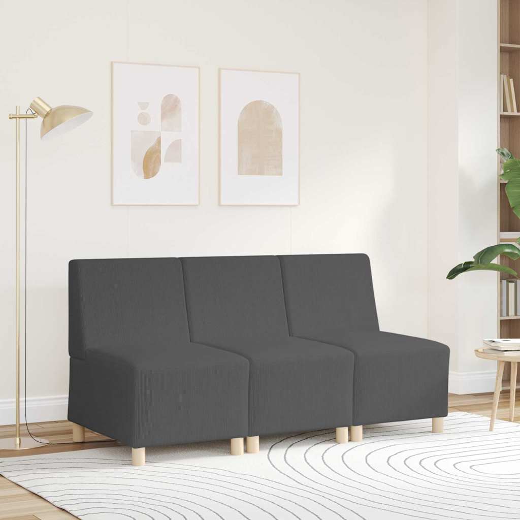 | Modulsofa enhed uden arme | Mørkegrå 55 x 74 x 82 cm