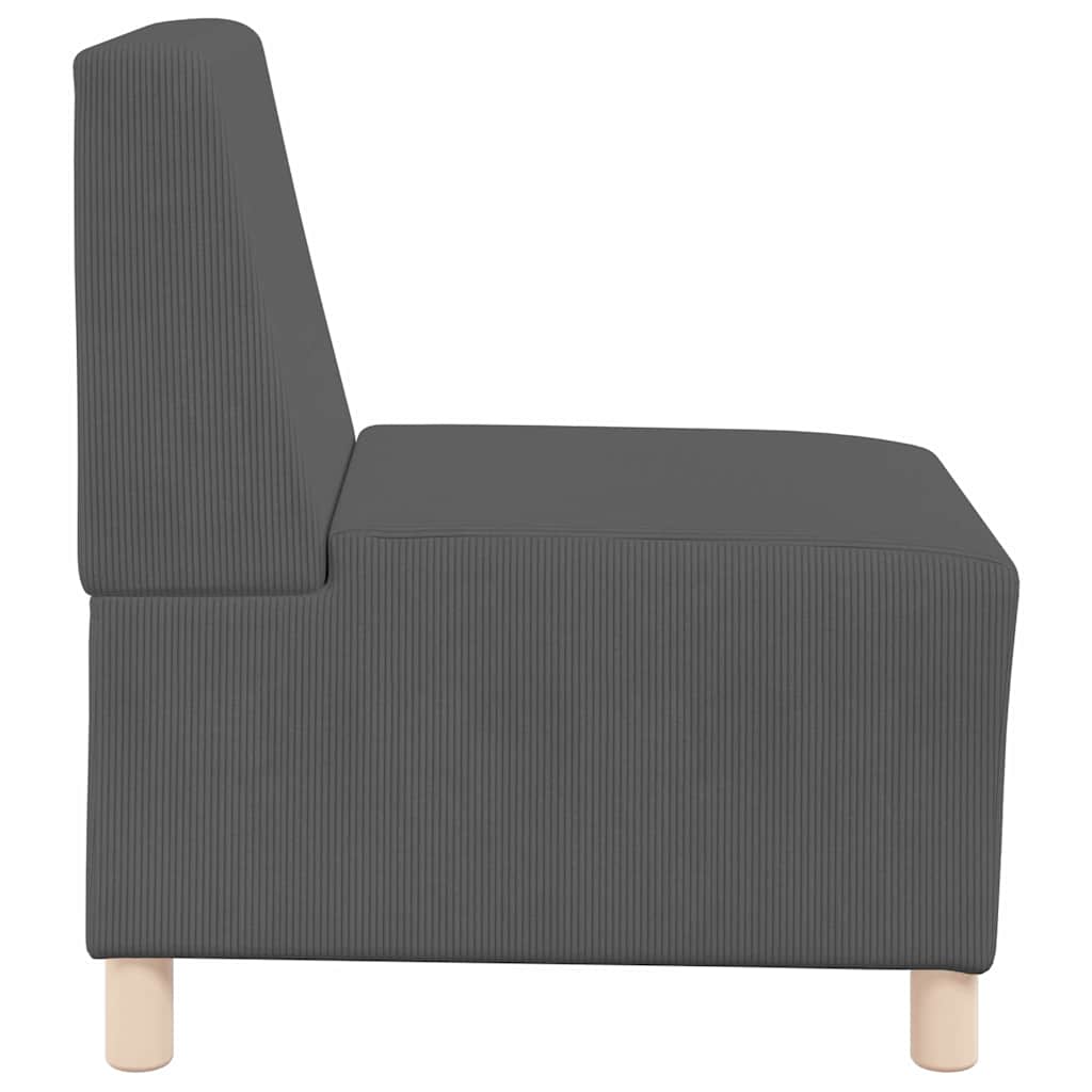 | Modulsofa enhed uden arme | Mørkegrå 55 x 74 x 82 cm