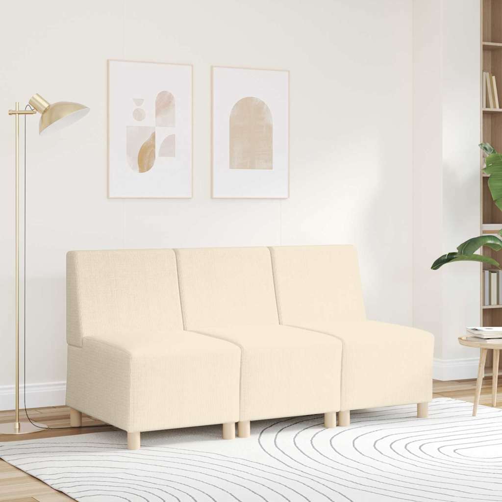 | Modulsofa enhed uden arme | Creme 55 x 74 x 82 cm Corduroy stof