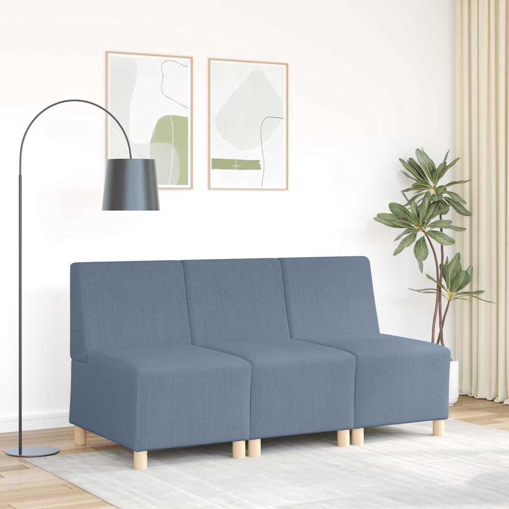 | Modulsofa enhed uden arme | Blå 55 x 74 x 82 cm Corduroy stof