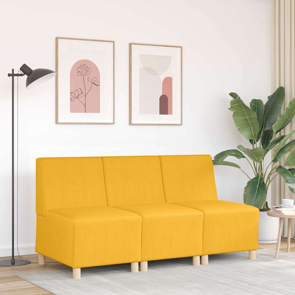 | Modulsofa enhed uden arme | Lysegul 55 x 74 x 82 cm Corduroy stof