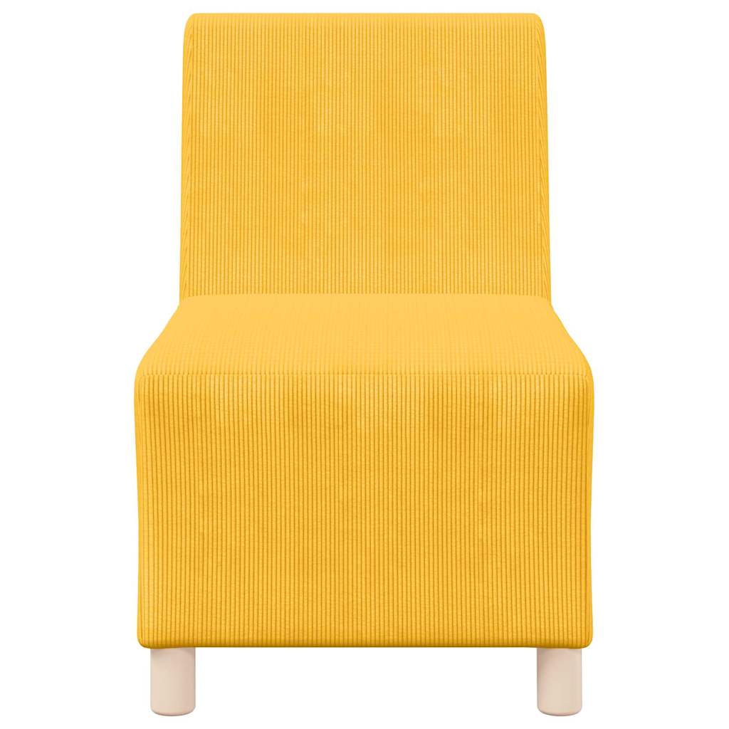 | Modulsofa enhed uden arme | Lysegul 55 x 74 x 82 cm Corduroy stof