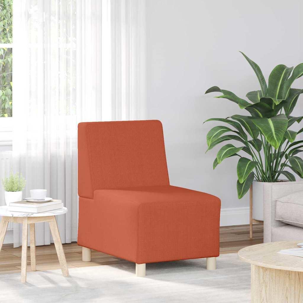 | Modulsofa enhed uden arme | Orange 55 x 74 x 82 cm Corduroy stof