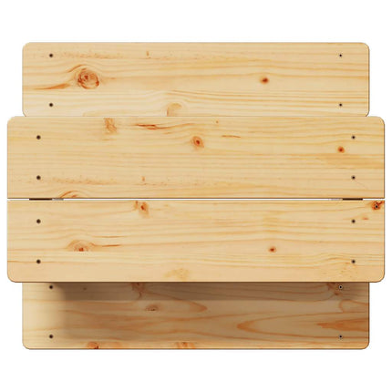 børnebord med bænke IRUN 90x79,5x50 cm massivt træ hvid