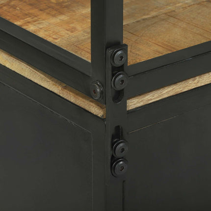 Highboard med skuffe Brun 70 x 35 x 180 cm Massivt mangotræ