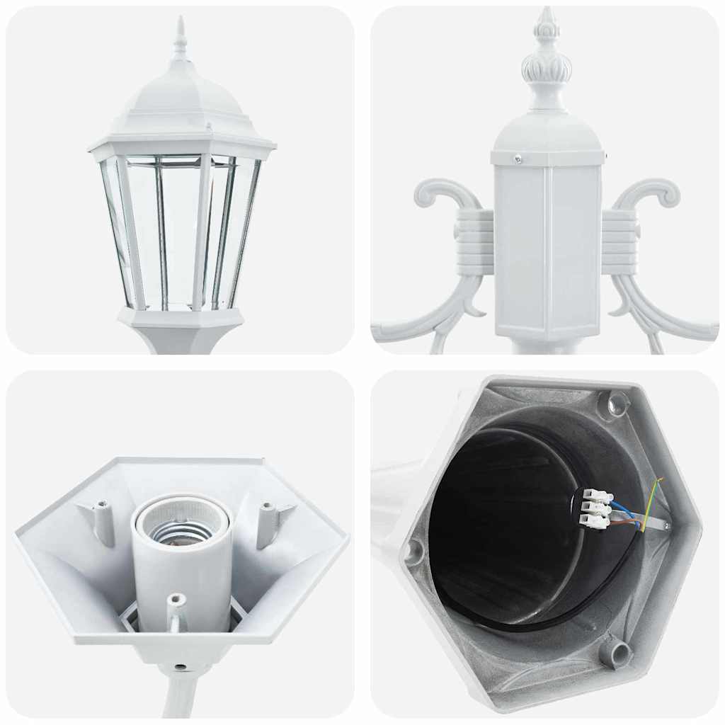 Have Lys Hvid 68 x 20 x 235 cm Aluminium og Glas