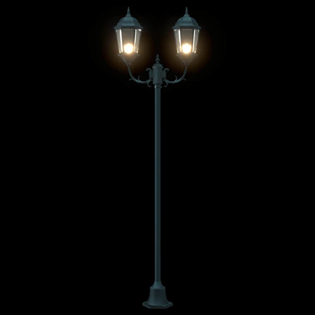 Have Lygtepæl Mørkegrøn Aluminium og Glas