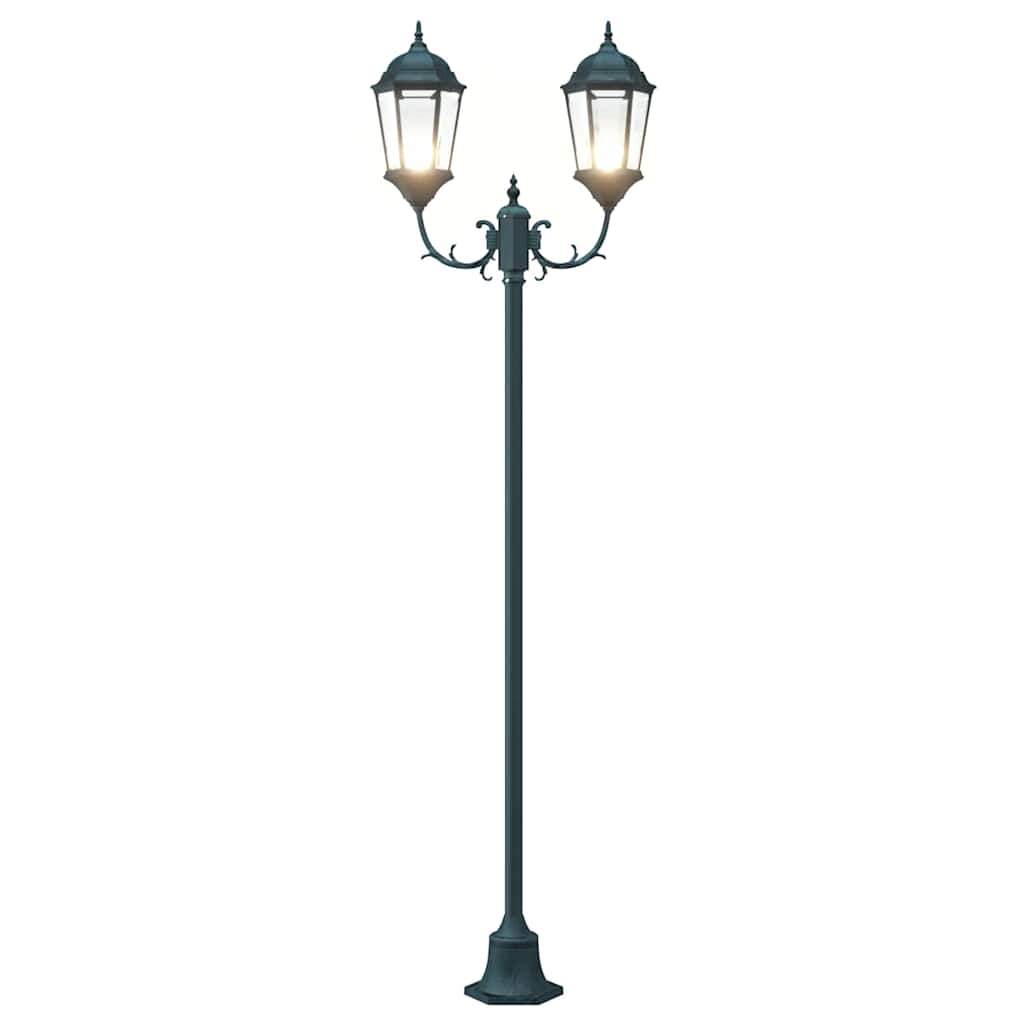 Have Lygtepæl Mørkegrøn Aluminium og Glas