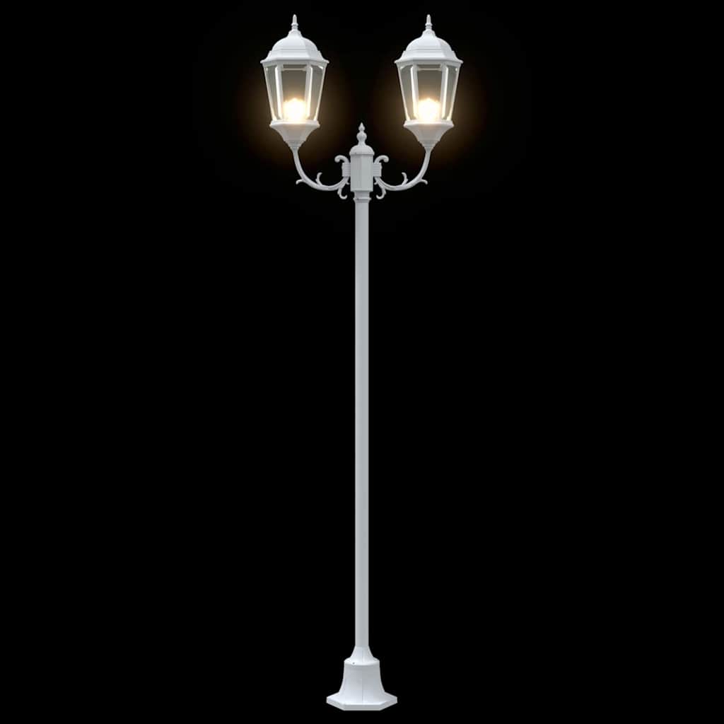 Have Lygtepæl Hvid Aluminium og Glas