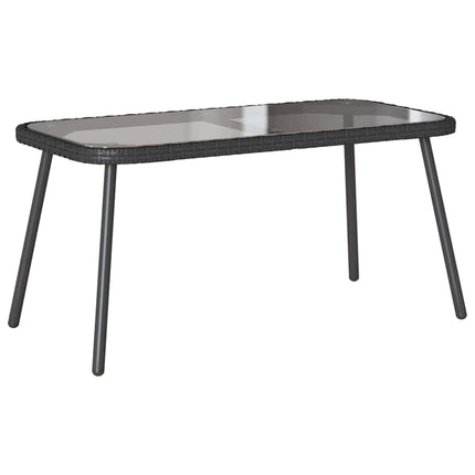 Have Spisebordssæt med pude 2 pcs Sort polyrattan