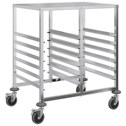 bakkevogn med 12 GN beholdere 75x55x87 cm rustfrit stål