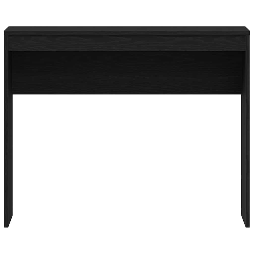 skrivebord sort egetræ 90x40x72 cm konstrueret træ