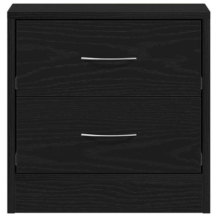 sengebord 40x30x40 cm konstrueret træ sort egetræsfarve