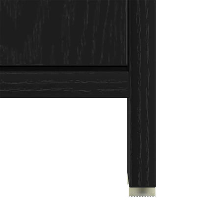 underskab til håndvask 60x30x60 cm konstrueret træ sort egetræ