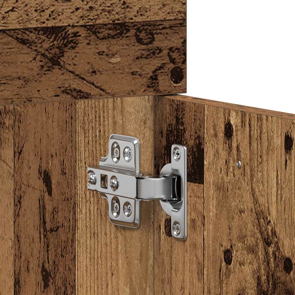 badeværelsesvaskeskab 60x38,5x46 cm konstrueret træ antikt træ