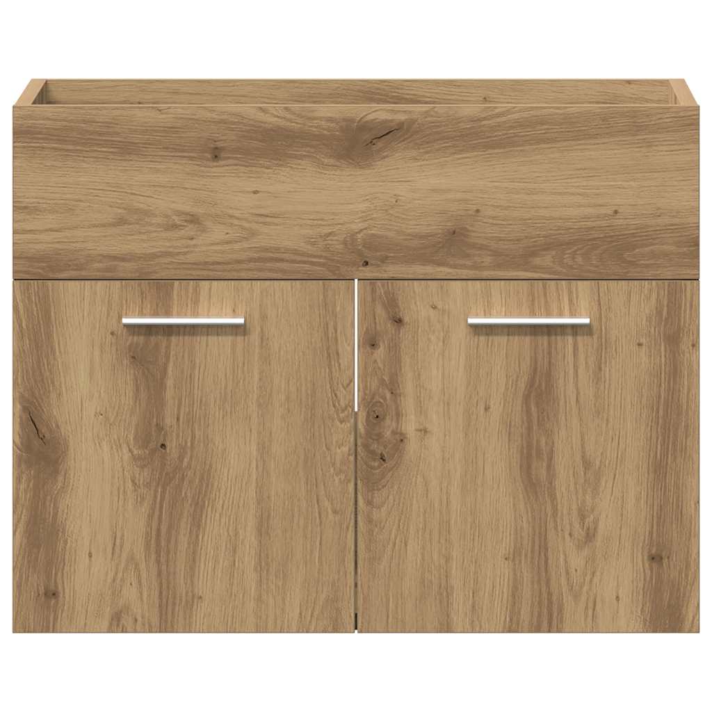 badeværelsesvaskeskab 60x38,5x46 cm konstrueret træ kunsteg