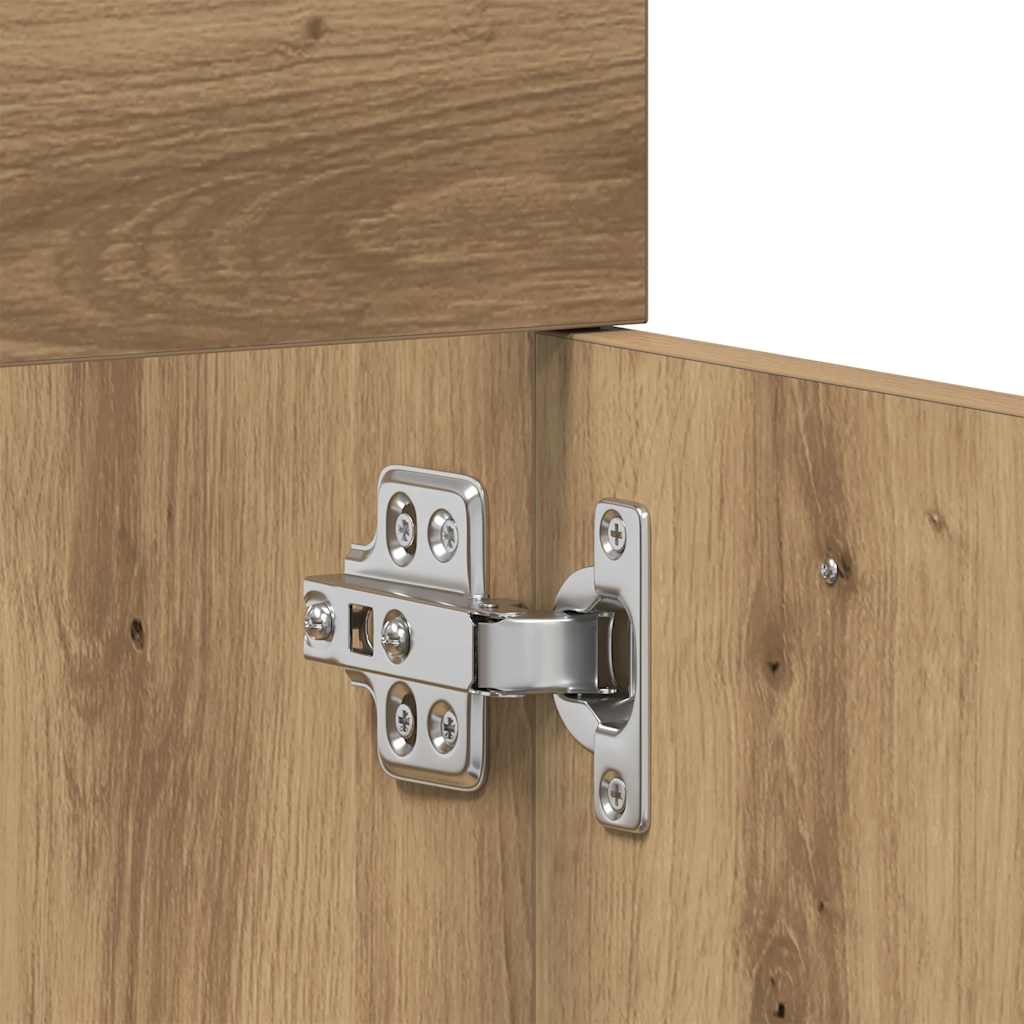 badeværelsesvaskeskab 60x38,5x46 cm konstrueret træ kunsteg