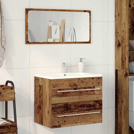 badeværelsesvaskeskab 60x38,5x48 cm konstrueret træ gammelt træ
