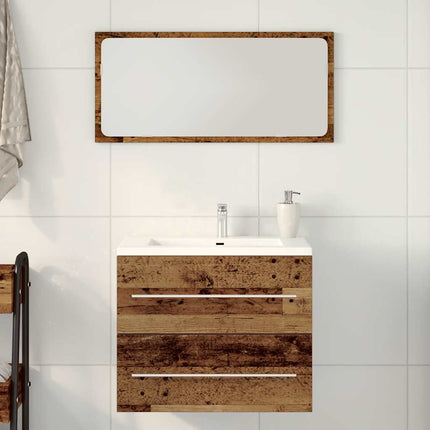 badeværelsesvaskeskab 60x38,5x48 cm konstrueret træ gammelt træ
