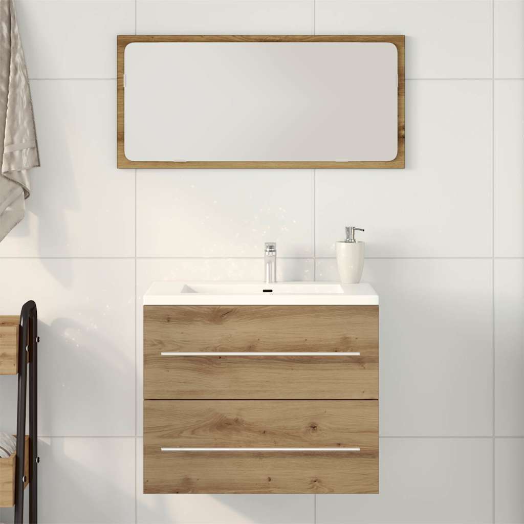 Badeværelsesvaskeskab 60 × 38,5 × 48 cm - konstrueret træ, kunsteg