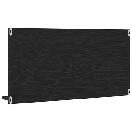 spejlskab til badeværelset sort egetræ 90x11x45 cm konstrueret træ