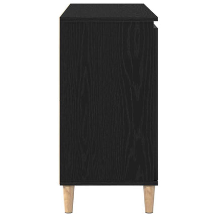 Sideboard med skuffe Sort 102 x 35 x 60 cm Konstrueret træ