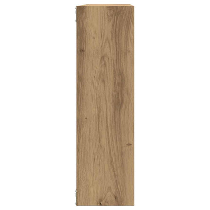 væghylde 75x16x55 cm konstrueret træ kunsteg