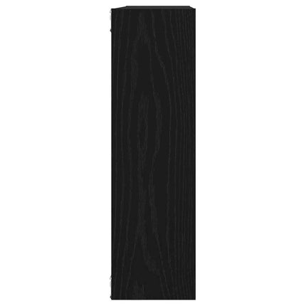 vægreol sort eg 75x16x55 cm konstrueret træ