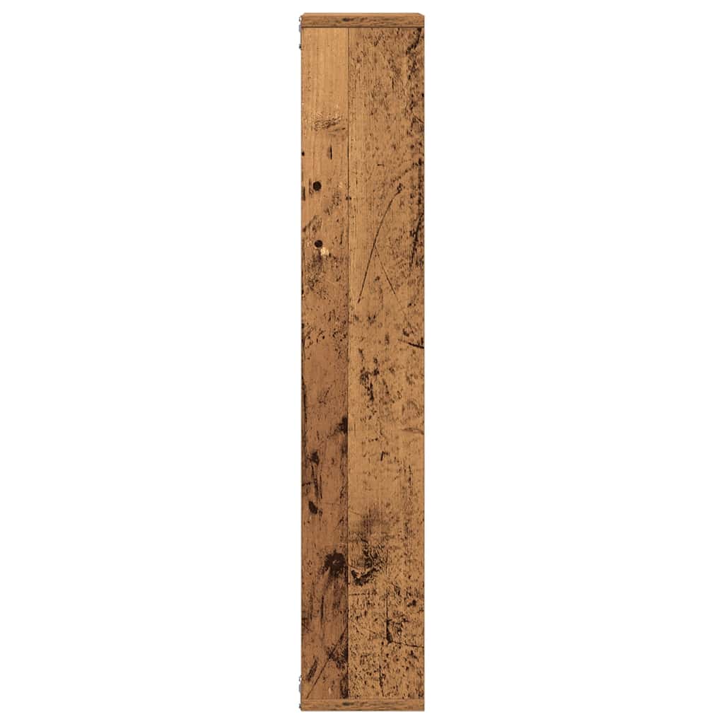vægreol gammelt træ 36x16x90 cm konstrueret træ
