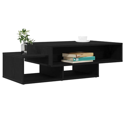 sofabord 105x55x32 cm konstrueret træ sort egetræsfarve