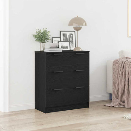 Sideboard Sort eg 60 x 30 x 70 cm Konstrueret træ