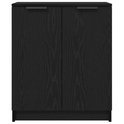 Sko skab med hylde Sort eg 59 x 35 x 70 cm Konstrueret træ