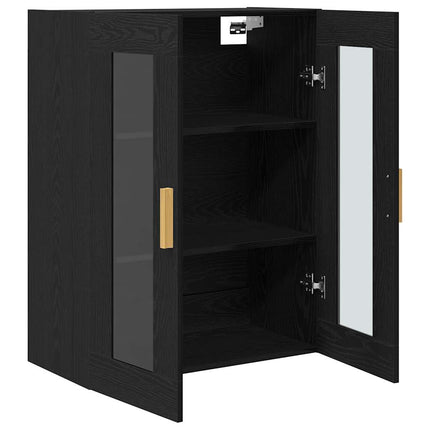 Vægskab Sort eg 69,5 x 34 x 90 cm Konstrueret træ