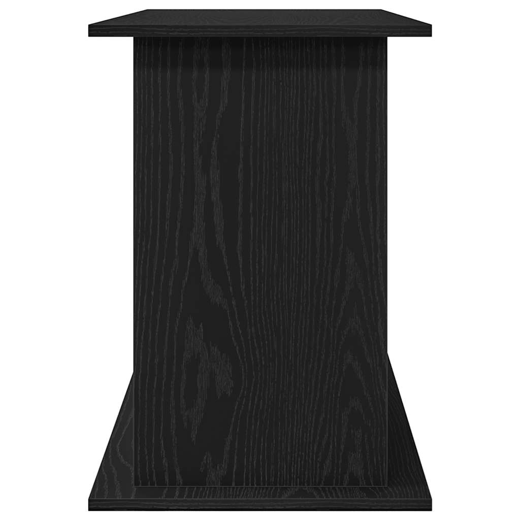akvariestativ sort egetræ 101x41x58 cm konstrueret træ