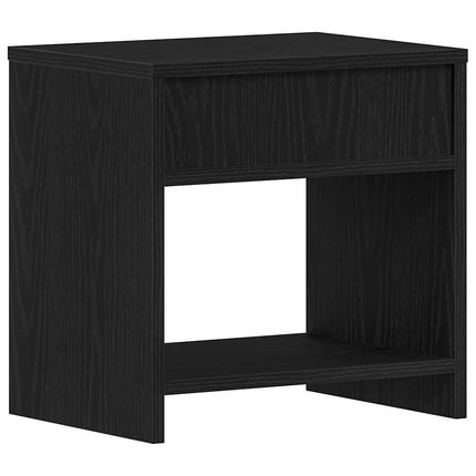 sengebord 40x30x40 cm konstrueret træ sort egetræsfarve