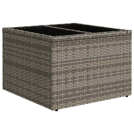 sofaesæt til haven 7 dele med hynder polyrattan grå
