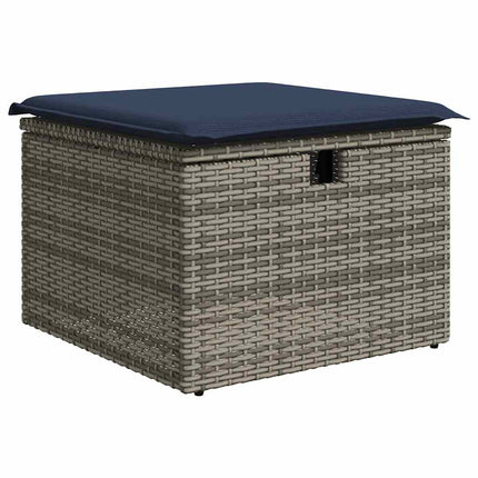 sofasæt til haven 8 dele med hynder polyrattan grå