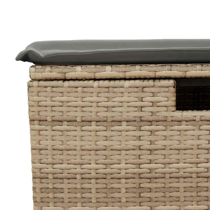 sofasæt til haven 4 dele med hynder polyrattan beige
